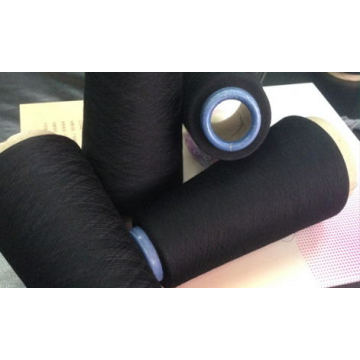 Linha preta do bordado de rayon da viscose 100% Viscose